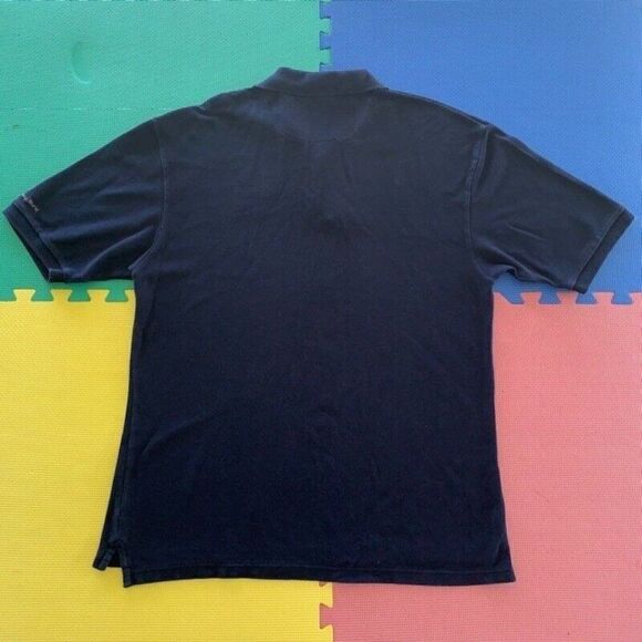 Vintage Walt Disney World Mickey 100 Years of Magic Embroidered Navy Blue Polo L - Picture 3 of 7